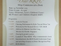 CSR - November 2015 - Launch of Dear KKH SG50 Commemorative Book