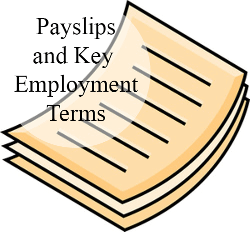 Issue Itemised Payslips and Key Employment Terms to Employees Issue Itemised Payslips and Key Employment Terms to Employees