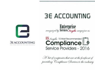 Enterprise Services Insights Ranks 3E Accounting Pte Ltd among the Top 10 Premium Compliance Service Providers in the APAC Region Enterprise Services Insights Ranks 3E Accounting Pte Ltd among the Top 10 Premium Compliance Service Providers in the APAC Region