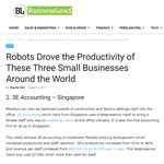 Robots Drove the Productivity of These Three Small Businesses Around the World