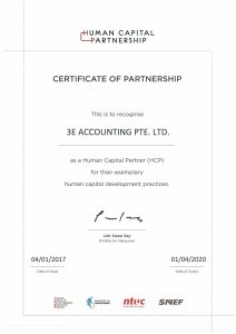 3E Accounting Human Capital Partnership Certificate