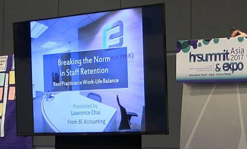 Managing Director of 3E Accounting, Lawrence Chai, Invited Speaker for HR Summit & Expo Asia 2017