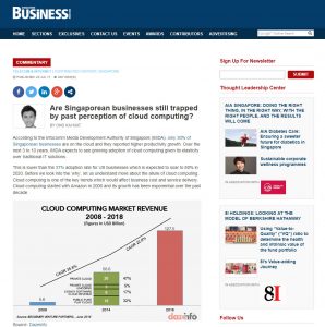 Are Singaporean businesses still trapped by past perception of cloud computing?