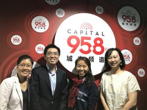 Invited by 95.8FM for a Live Interview on work-life balance culture and My Family Weekend