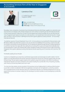 Accounting Services Firm of the Year in Singapore