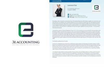3E Accounting Bags “Accounting Services Firm of the Year in Singapore” awarded by International Advisory Experts 2017 Awards