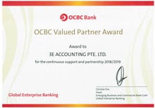 OCBC Valued Partner Award 2018-2019 OCBC Valued Partner Award 2018-2019