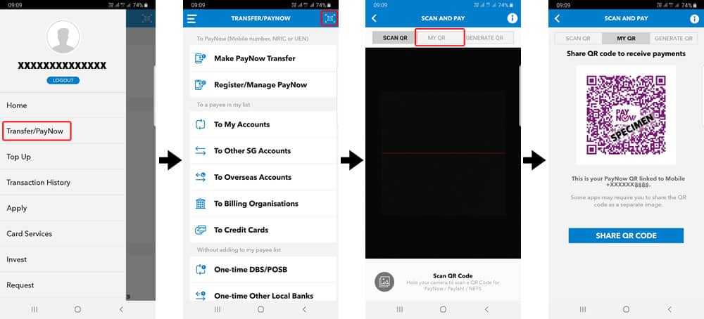 How To Generate Paynow QR Code DBS/POSB Digibank?