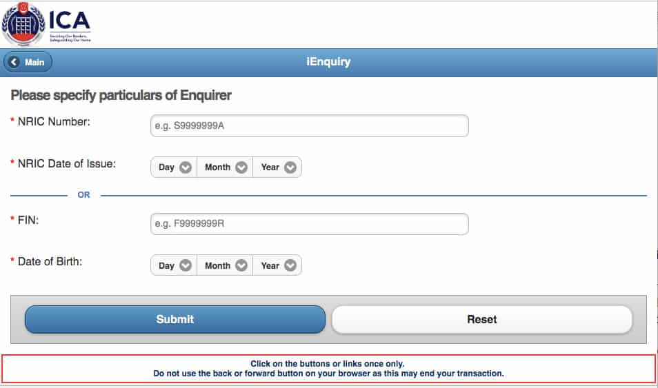 Check online to track your Singapore PR Application status