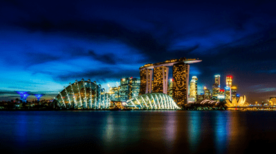National Day is celebrated by hosting a national affair at Marina Bay