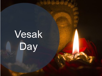 Vesak Day Holiday fall between May and June in Singapore