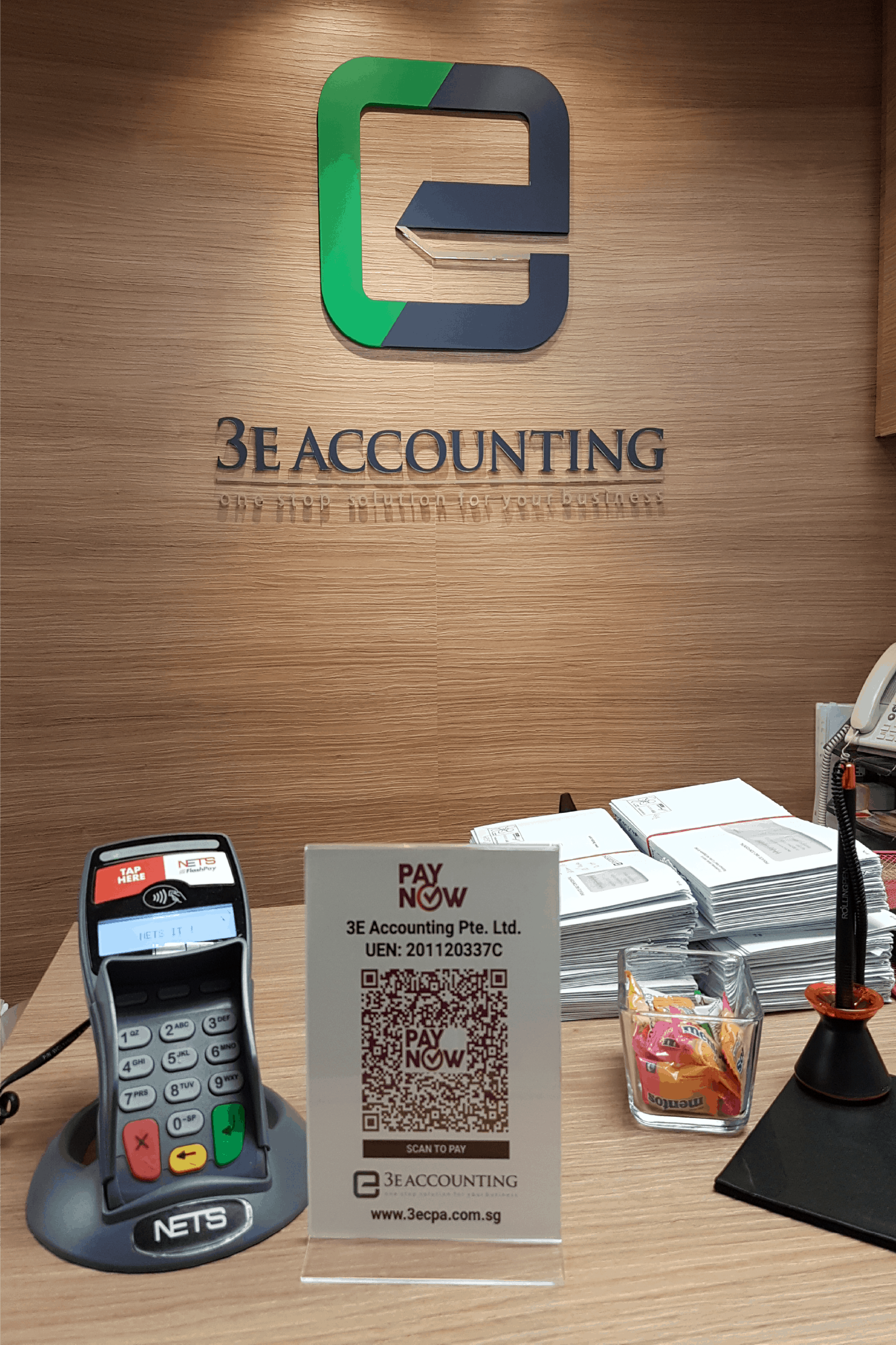 Customers Can PayNow at 3E Accounting