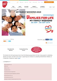 Families for Life Thanks 3E Accounting for Strong Support in Celebrating Families