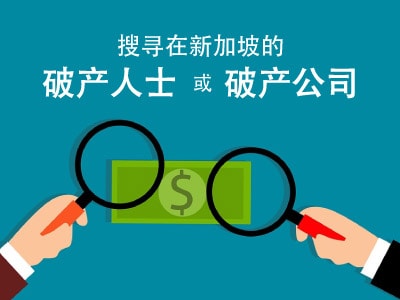 搜寻在新加坡的破产人士或破产公司