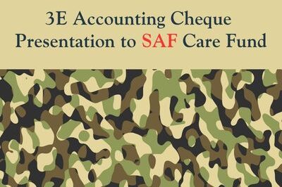 3E Accounting Cheque Presentation to SAF Care Fund