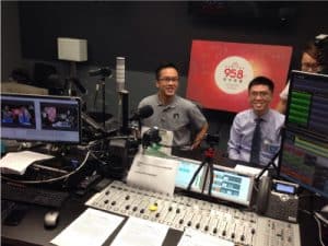 3E会计公司的创始人 Lawrence Chai 在 Capital 95.8FM 的广播采访