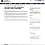 International Accounting Bulletin: 3E Accounting Goes Global