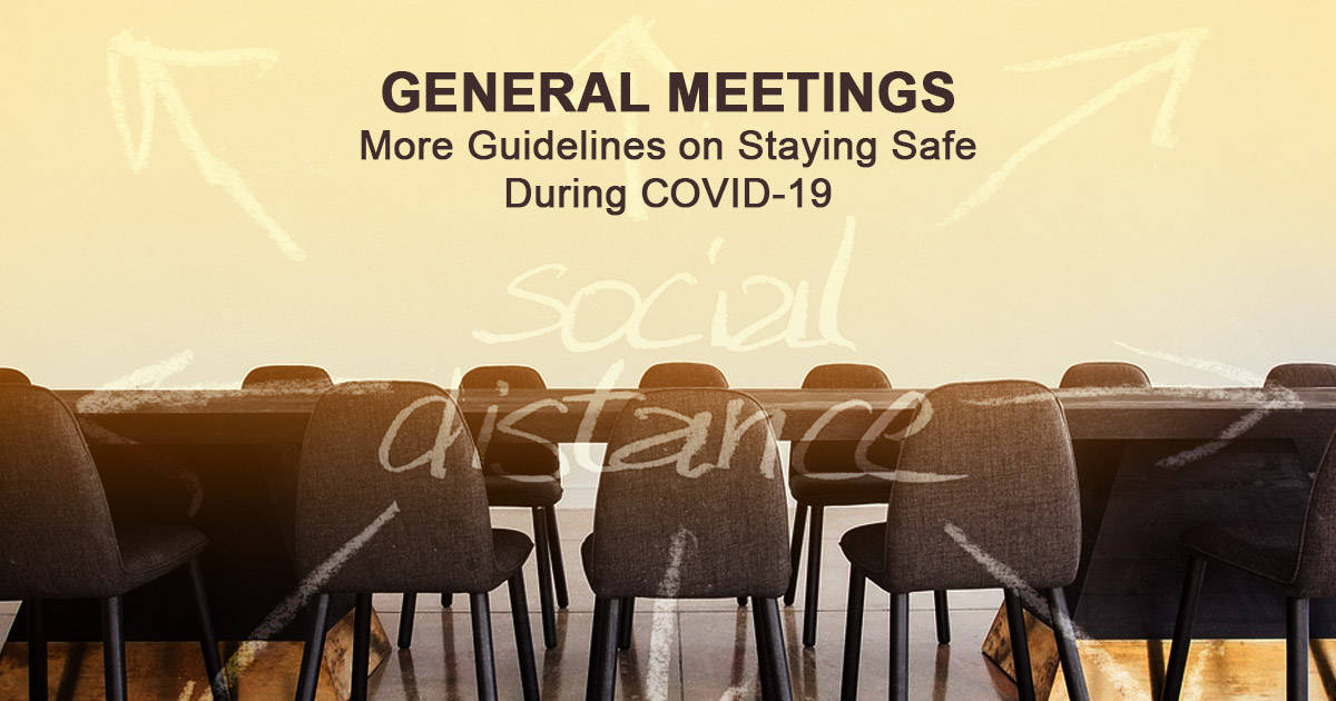Conducting General Meetings During COVID19 Guidelines to Stay Safe