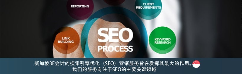 新加坡3E会计的搜索引擎优化（SEO）营销服务旨在发挥其最大的作用。 我们的服务专注于SEO的主要关键领域