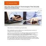 Here Are Three Proven Technologies That Actually Improve Productivity