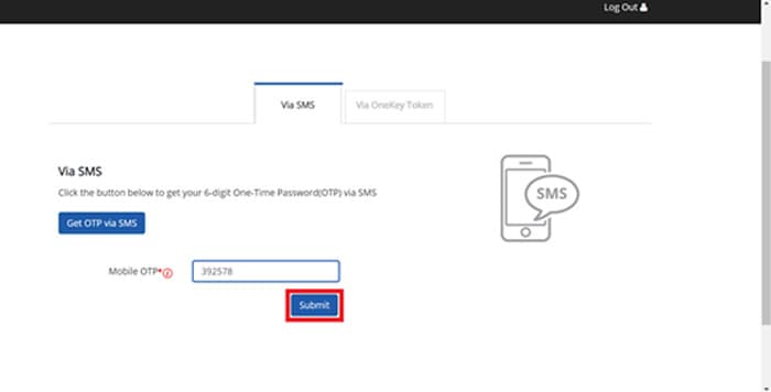 Step 2 – Select Login with CorpPass. Follow the standard CorpPass login procedure steps. 