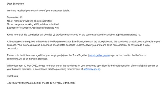 Step 7 – Click submit and wait for your email confirmation