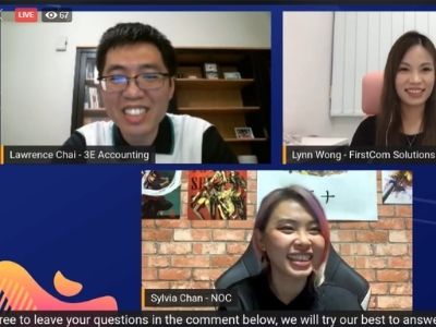 3E Accounting Founder Speaks on Young Ntuc Literally Online Facebook Live