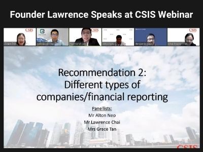 Founder Lawrence Speaks at CSIS Webinar — Public Consultation on Proposed Amendments to the Companies Act