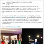 Accountancy Future Leaders Programme ISCA LinkedIn Post