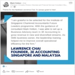 AFL Programme Consultant Mark Holton LinkedIn Post
