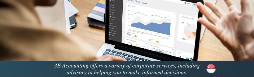 3E Accounting offers a variety of corporate services, including advisory in helping you to make informed decisions.