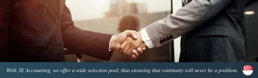 With 3E Accounting, we offer a wide selection pool, thus ensuring that continuity will never be a problem.