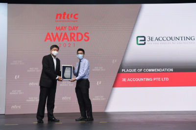 3E Accounting Conferred Plaque of Commendation at May Day Awards 2021