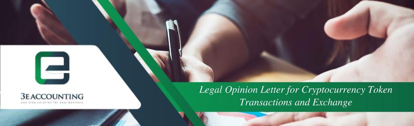 Legal Opinion Letter for Cryptocurrency Token Transactions and Token Exchange in Singapore