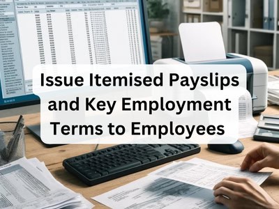 Issue Itemised Payslips and Key Employment Terms to Employees