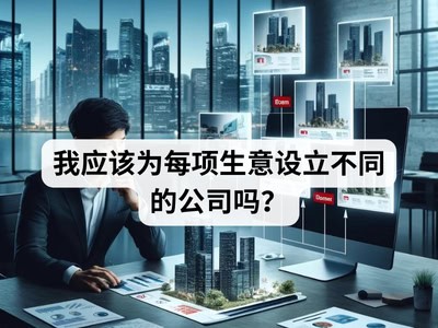 我应该为每项生意设立不同的公司吗？