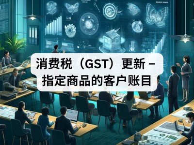 消费税（GST）更新 – 指定商品的客户账目