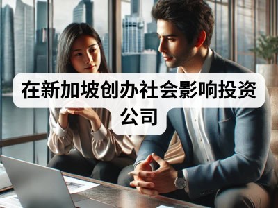 在新加坡创办社会影响投资公司