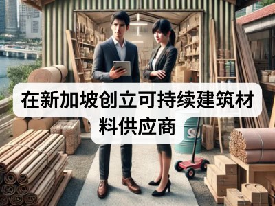 在新加坡创立可持续建筑材料供应商