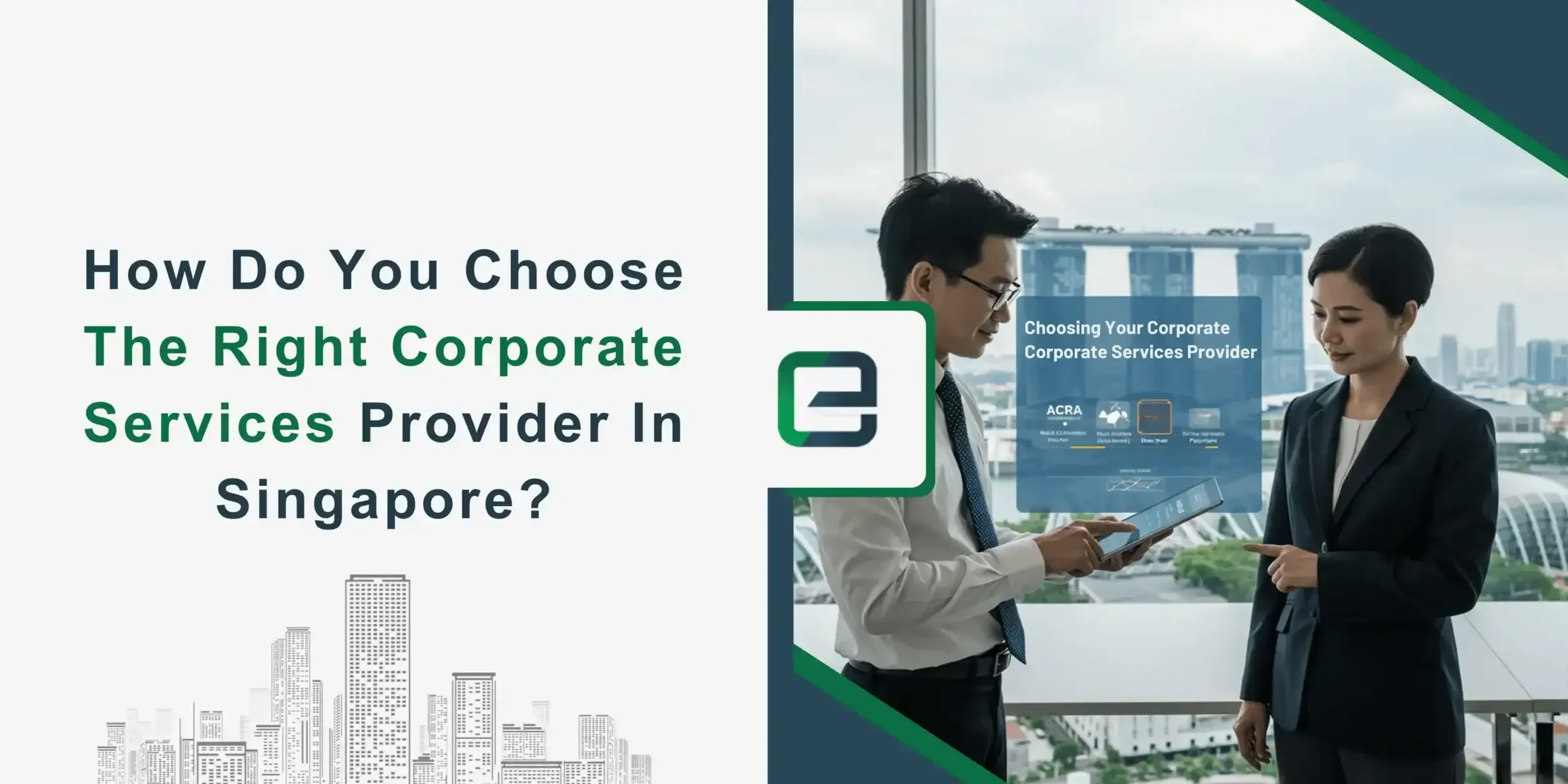 Business professionals choosing a corporate services provider in Singapore.