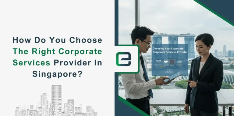 Business professionals choosing a corporate services provider in Singapore.