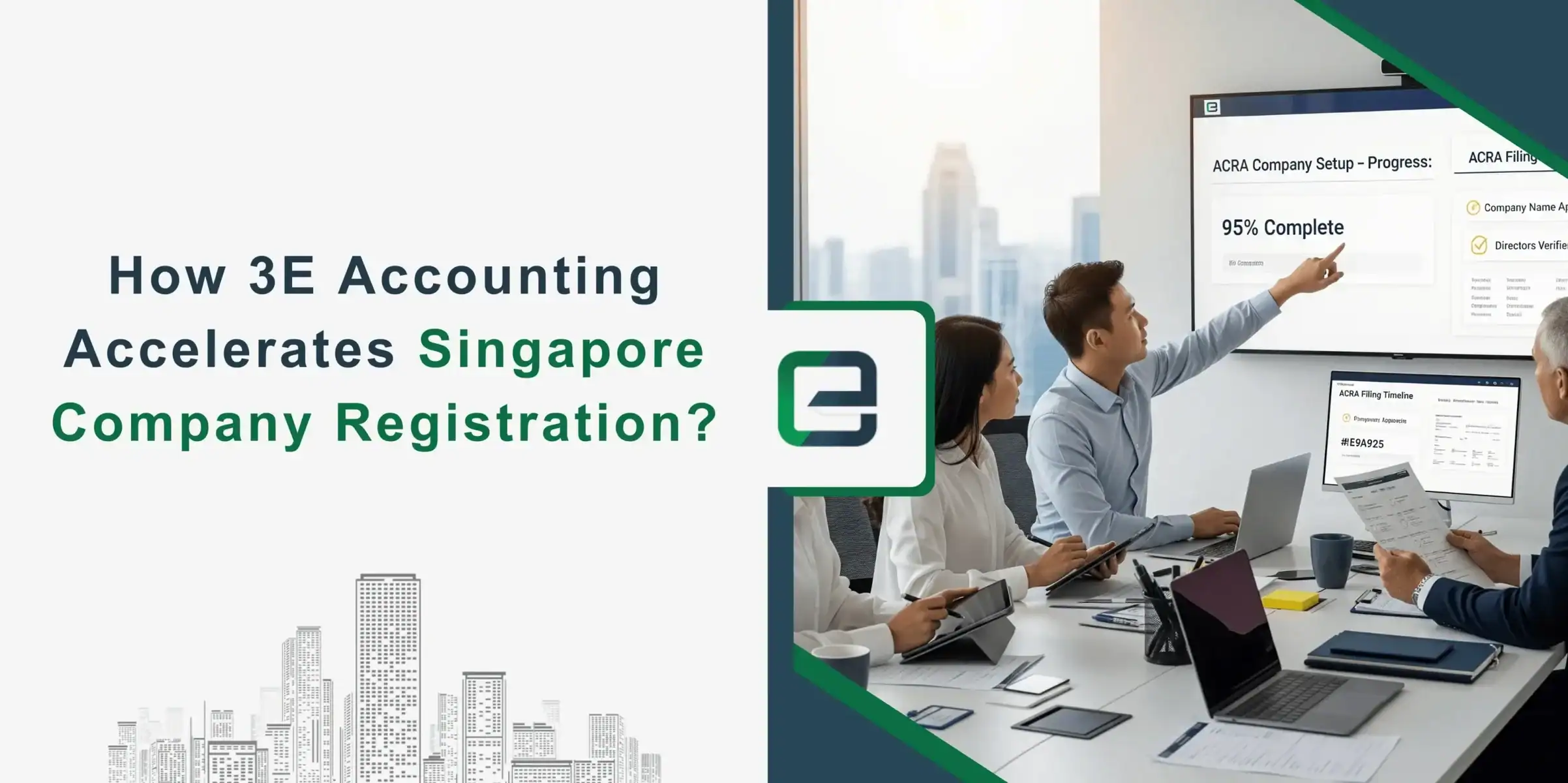 How 3E Accounting accelerates Singapore company registration with fast, compliant, and fully digital setup services.