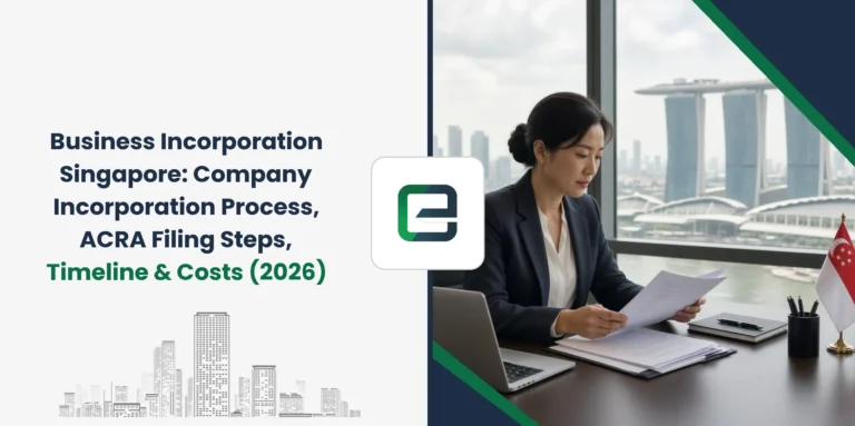 Business Incorporation Singapore: Company Incorporation Process, ACRA Filing Steps, Timeline & Costs (2026) Business Incorporation Singapore: Company Incorporation Process, ACRA Filing Steps, Timeline & Costs (2026)