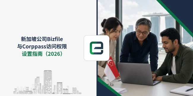 新加坡公司Bizfile与Corppass访问权限设置指南（2026）