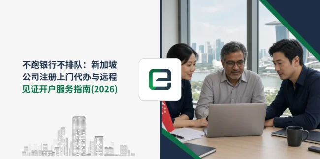 不跑银行不排队：新加坡公司注册上门代办与远程见证开户服务指南 (2026)